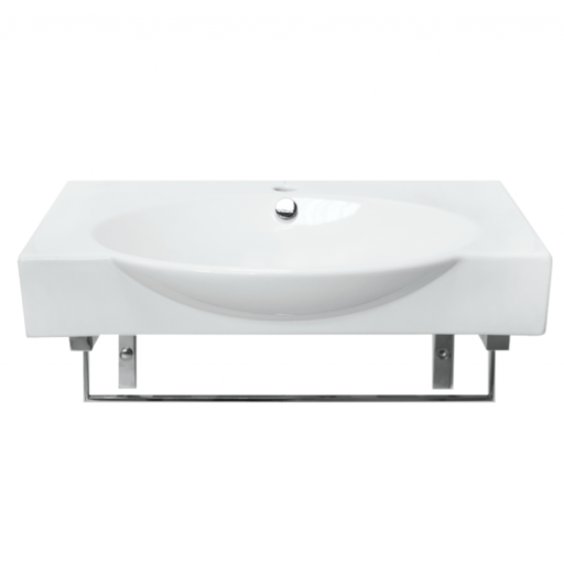 Раковина мебельная Sanita Luxe Infiniti INF65SLWB01KR белая